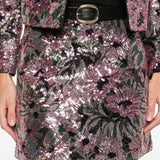 Minigonna con paillettes in rosa Self-Portrait - donna 