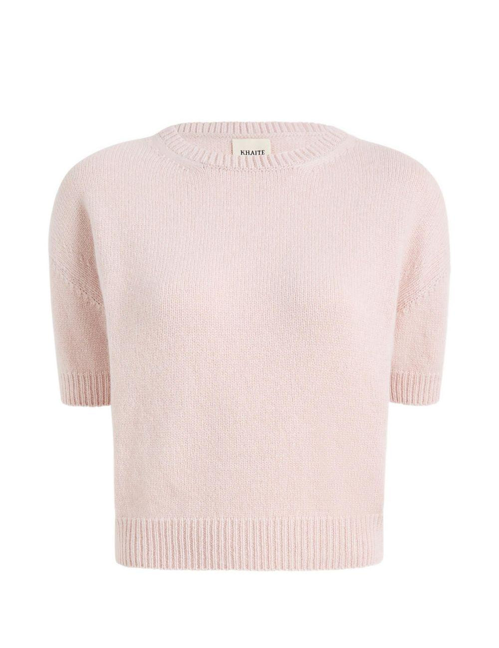 Maglia girocollo Golden in rosa 