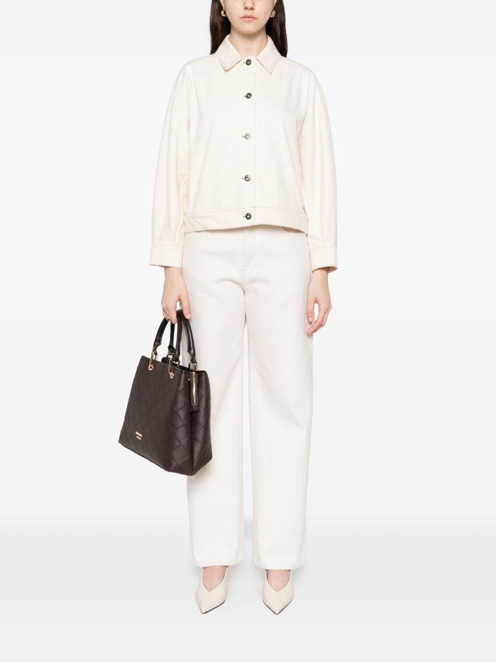 Giacca in jersey effetto denim nettare in avorio Maxmara - donna 