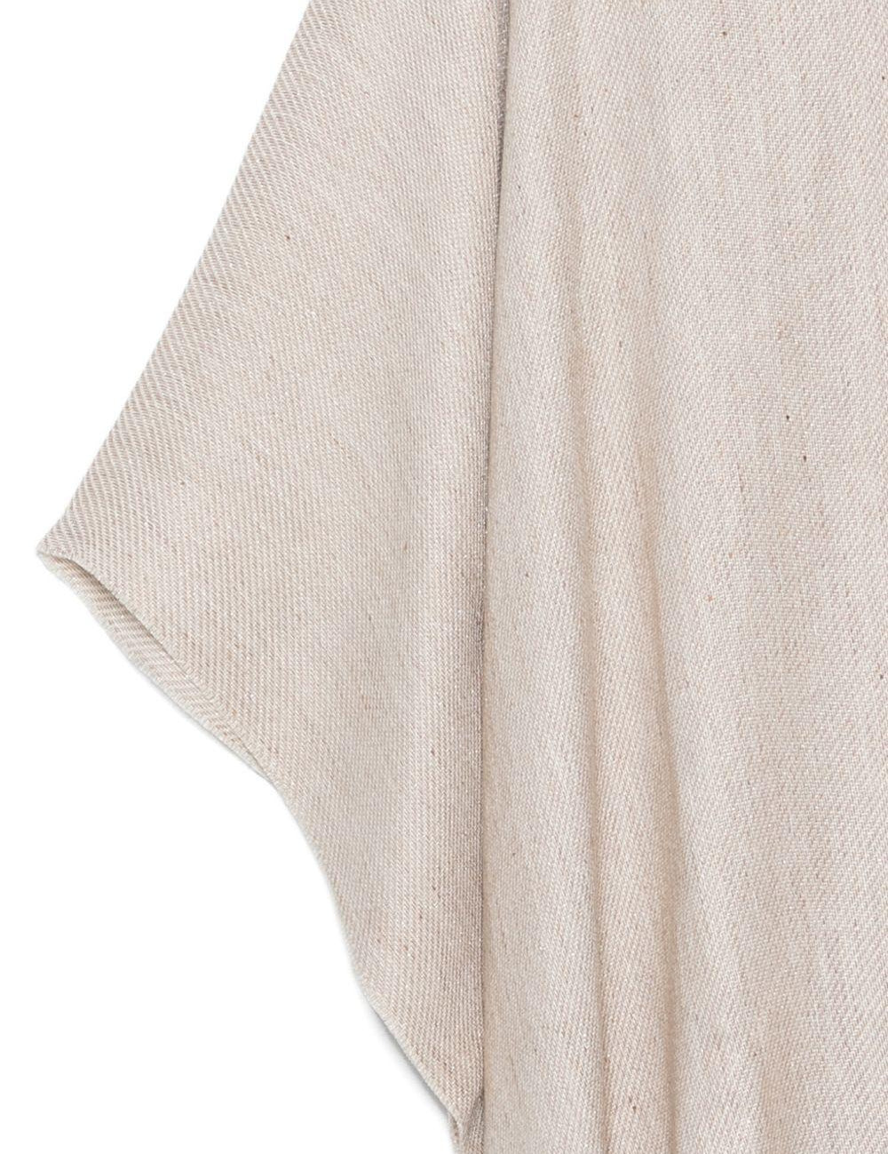 Sciarpa con frange in marrone Brunello cucinelli - donna 