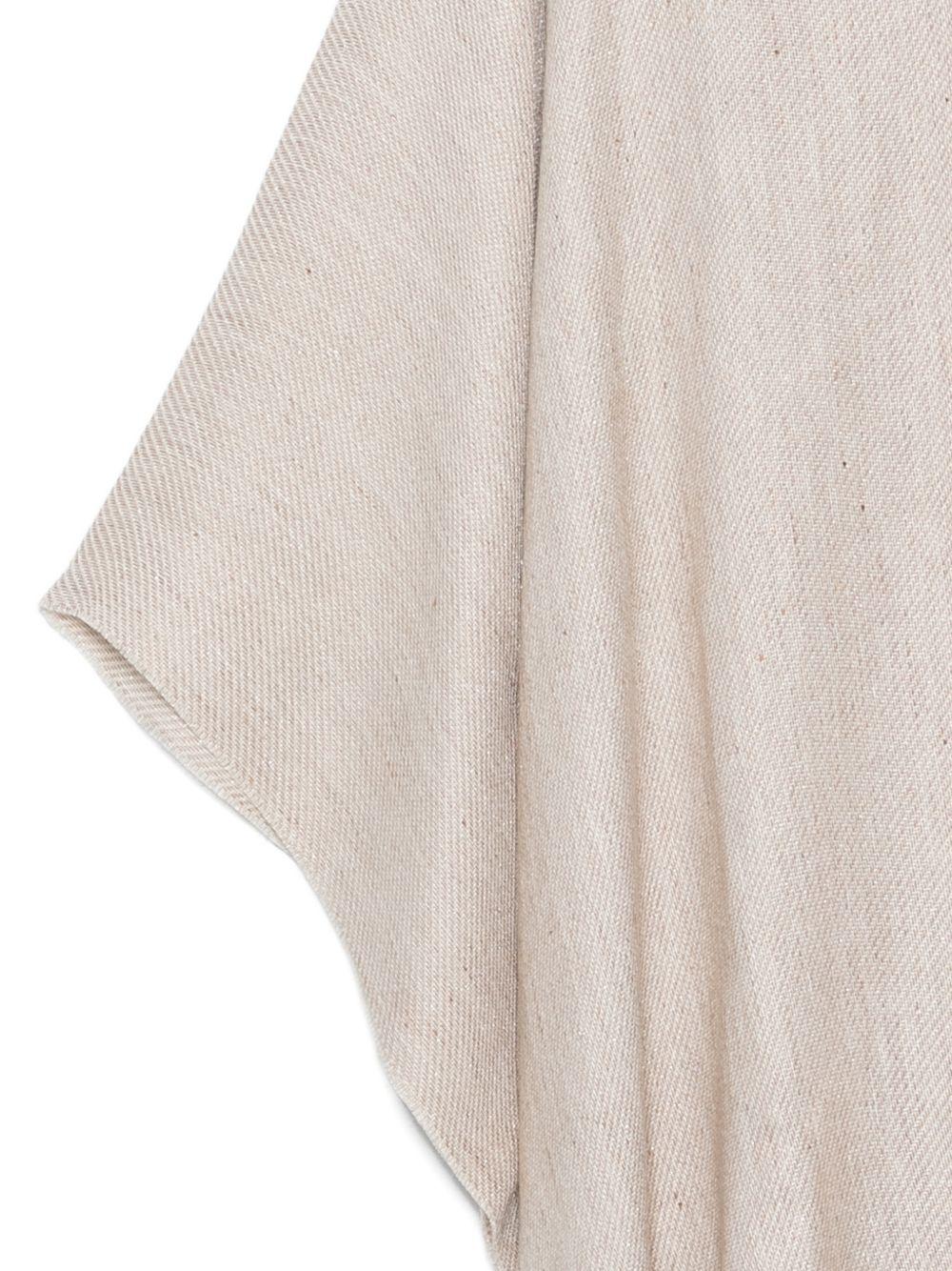 Sciarpa con frange in marrone Brunello cucinelli - donna 