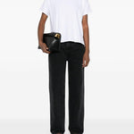 Jeans di cotone in grigio Loulou de saison - donna 