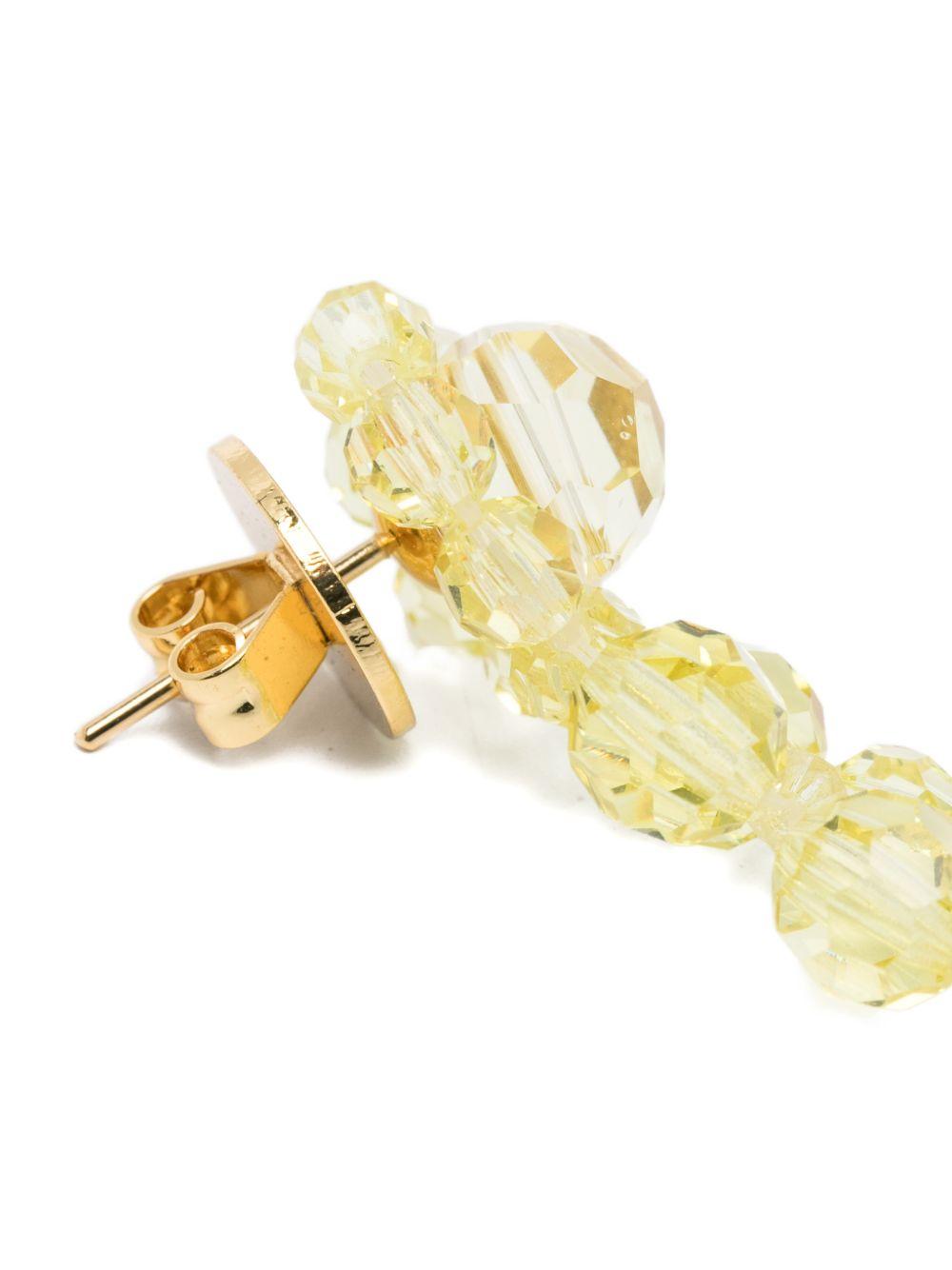 Orecchini a pendente con perline in oro Simone rocha - donna 