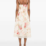 Abito midi con stampa floreale Roselight Picnic multicolor 