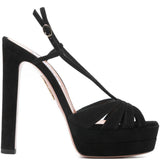 Sandali a tacco alto aimée in nero Aquazzura - donna 