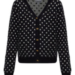 Cardigan a pois in nero Ganni - donna 