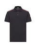 Polo con applicazione logo in blu Moncler - uomo