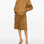 Shorts in pelle in marrone Darkpark - donna 