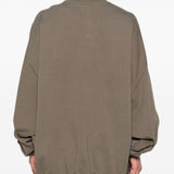 Felpa hun in grigio Rick owens drkshdw - uomo 