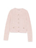 Cardigan in mglia con paillettes in rosa Alessandra rich - donna