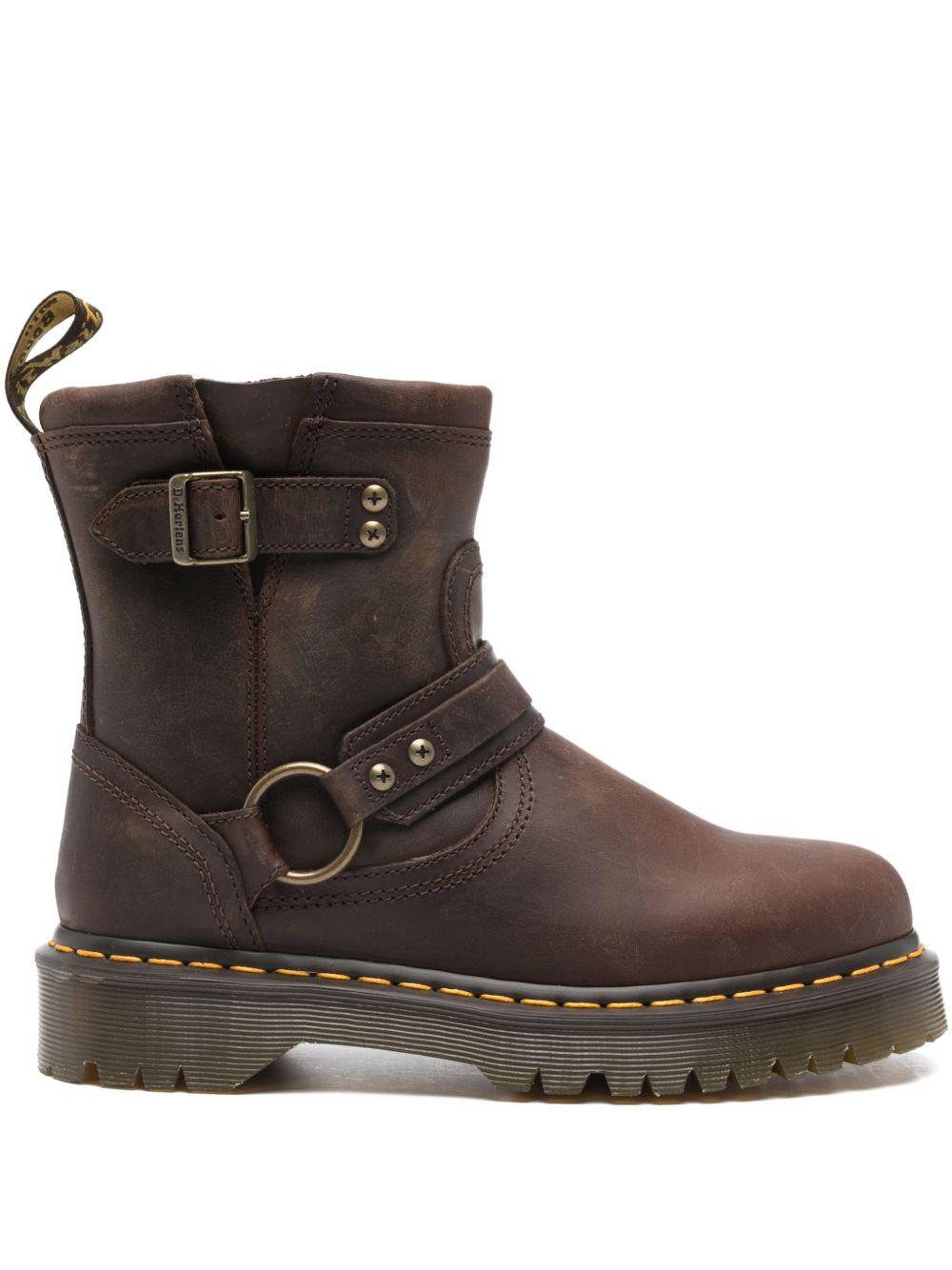 Stivaletti con cinturini anistone in marrone Dr.Martens - uomo 