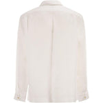 Camicia con colletto classico in bianco brunello cucinelli - uomo 