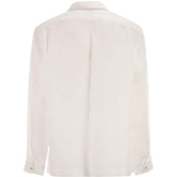 Camicia con colletto classico in bianco brunello cucinelli - uomo 