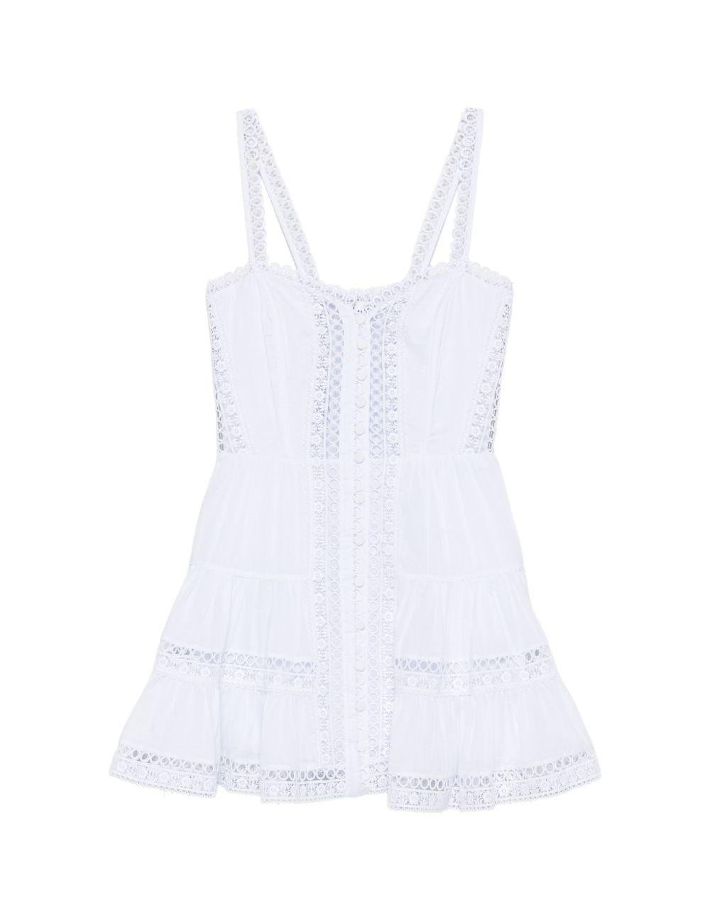 Mini abito lenora con dettagli in pizzo in bianco Charo ruiz ibiza 1989 - donna 