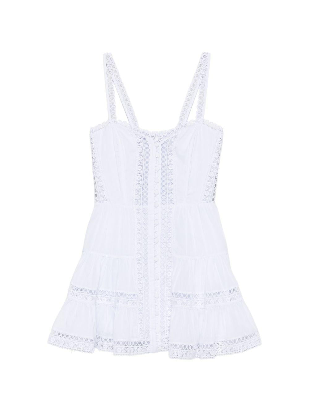 Mini abito lenora con dettagli in pizzo in bianco Charo ruiz ibiza 1989 - donna 