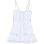 Mini abito lenora con dettagli in pizzo in bianco Charo ruiz ibiza 1989 - donna 