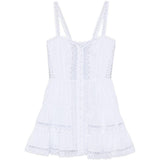 Mini abito lenora con dettagli in pizzo in bianco Charo ruiz ibiza 1989 - donna 