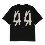 T-shirt Classic con ricamo logo in nero di 44 LABEL GROUP - uomo 