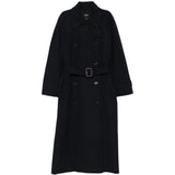 Cappotto trench doppiopetto in blu A.P.C. - donna 