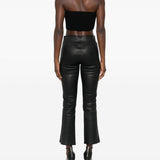 Top a fascia a costine sottili in nero Rick owens - donna 