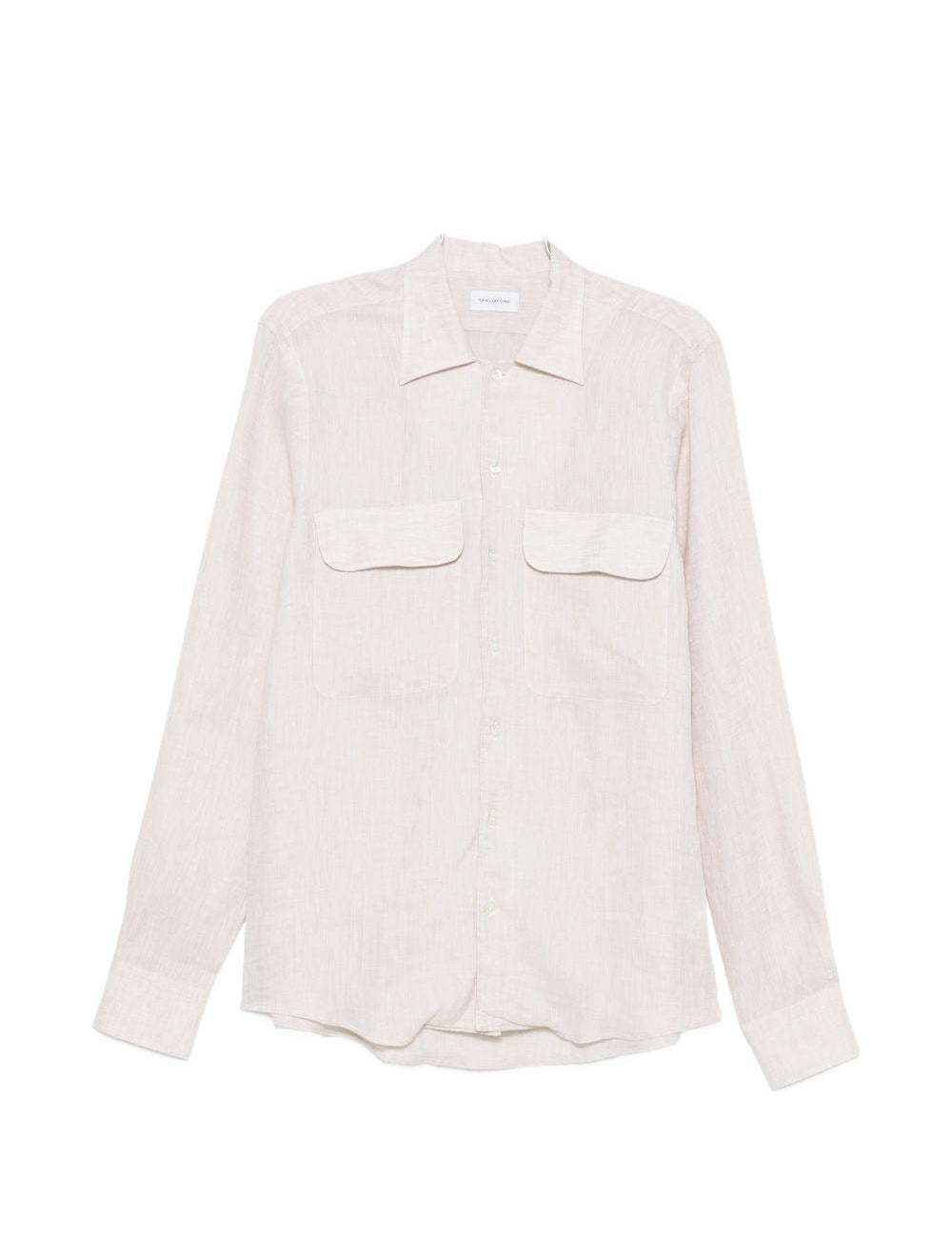Camicia con taschino in rosa chiaro Tagliatore - uomo 
