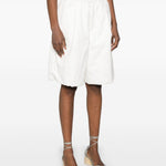 Shorts plato in bianco dries van noten - donna 