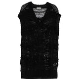 Gilet in maglia in nero Yohji yamamoto - uomo<BR/> 