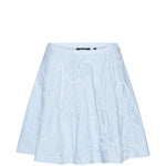 Gonna mini a fiori in azzurro ROTATE - donna 