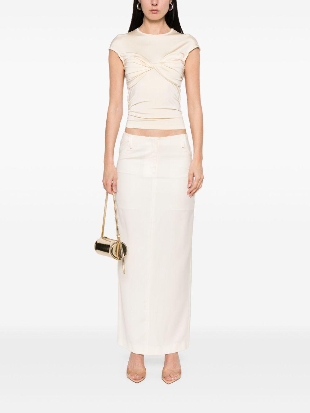 Gonna lunga a tubino in beige Aya Muse - donna 