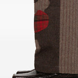 Pantaloni a righe con design patchwork  in marrone Kidsuper - uomo 