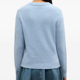 Maglione con intarsio Teddy in blu Ganni - donna 