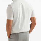 Gilet reversibile in biancoBrunello cucinelli - uomo 
