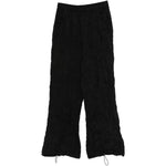 Pantaloni a gamba ampia in nero Gongdid design - uomo 