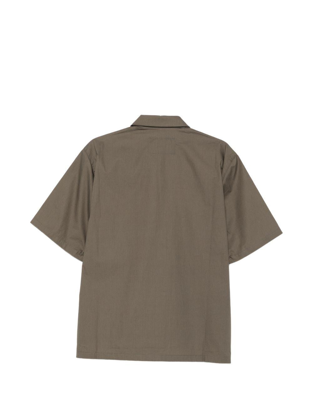 Camicia a maniche corte in verde Gr10k replicated - uomo 