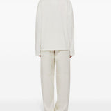 T-shirt con logo a maniche lunghe in bianco Jil sander - unisex 