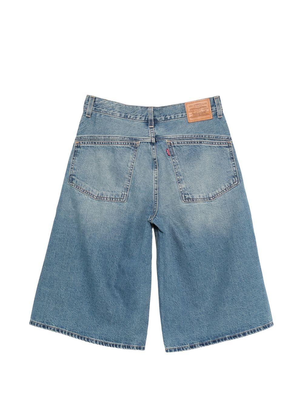 Shorts con cinque tasche in blu Levi's - donna 