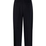 Pantaloni con risvolto e pieghe in nero Maxmara - donna 