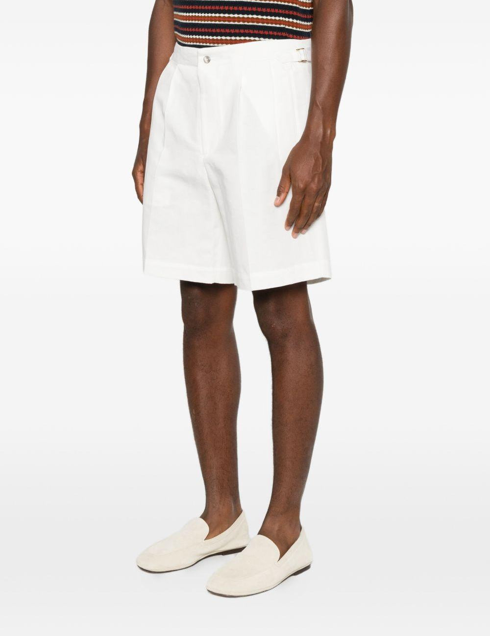 Shorts a pieghe con fibbia in bianco Briglia 1949 - uomo 