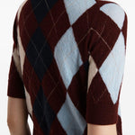 Top a maniche corte in rosso Khaite - donna 