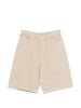 Pantaloncini elasticizzati con tasca Spar in beige Entire studios - unisex