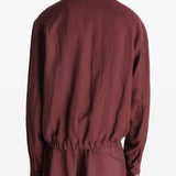Giacca con zip in borgogna LEMAIRE - uomo 