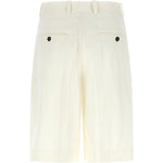 Shorts sartoriali con pieghe in bianco Toteme - donna 