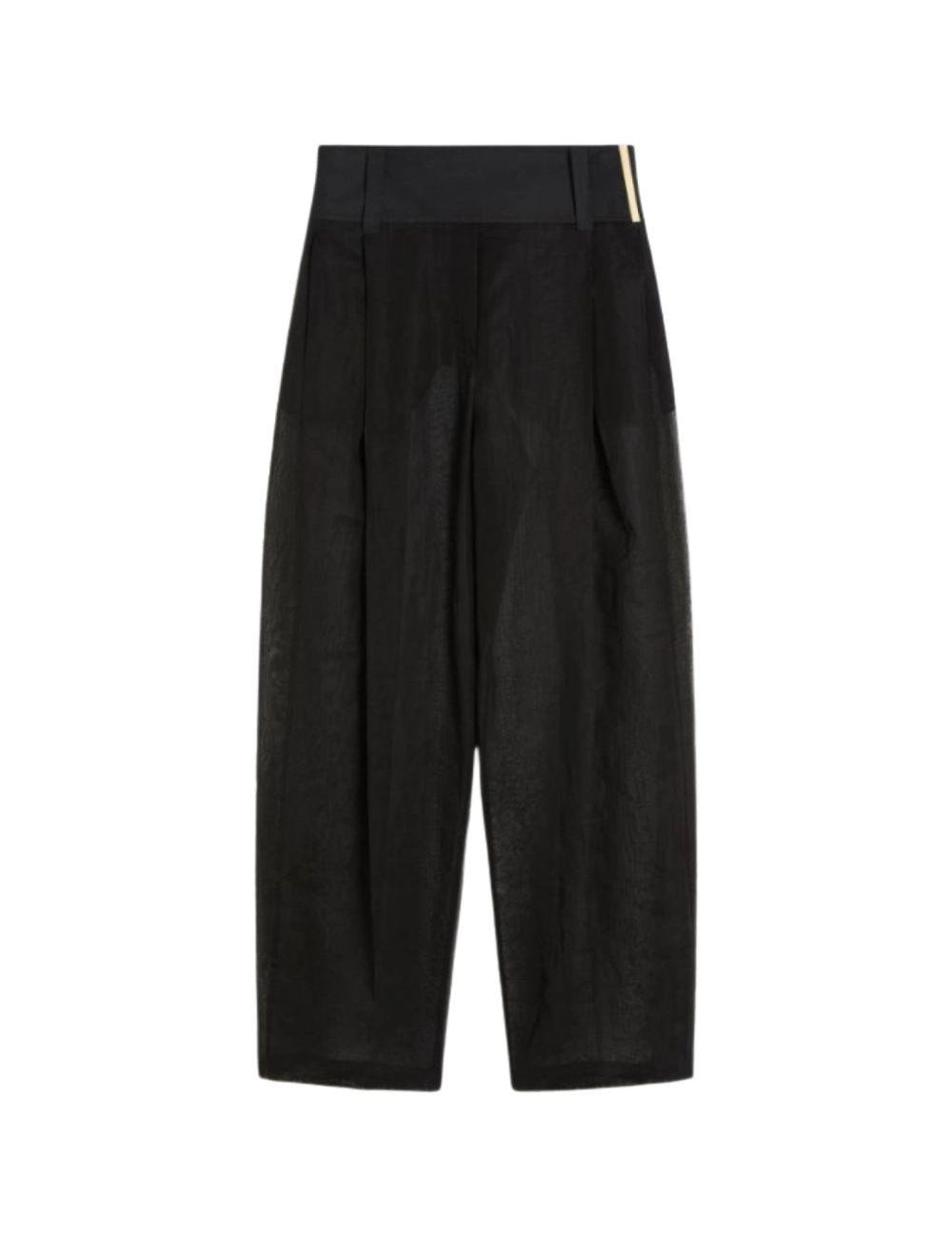 Pantaloni ferito in nero Max Mara Sportmax- donna 