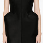 Miniabito con fianchi in nero David koma - donna 