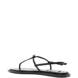 Sandali a t e punta quadrata in nero Toteme - donna 