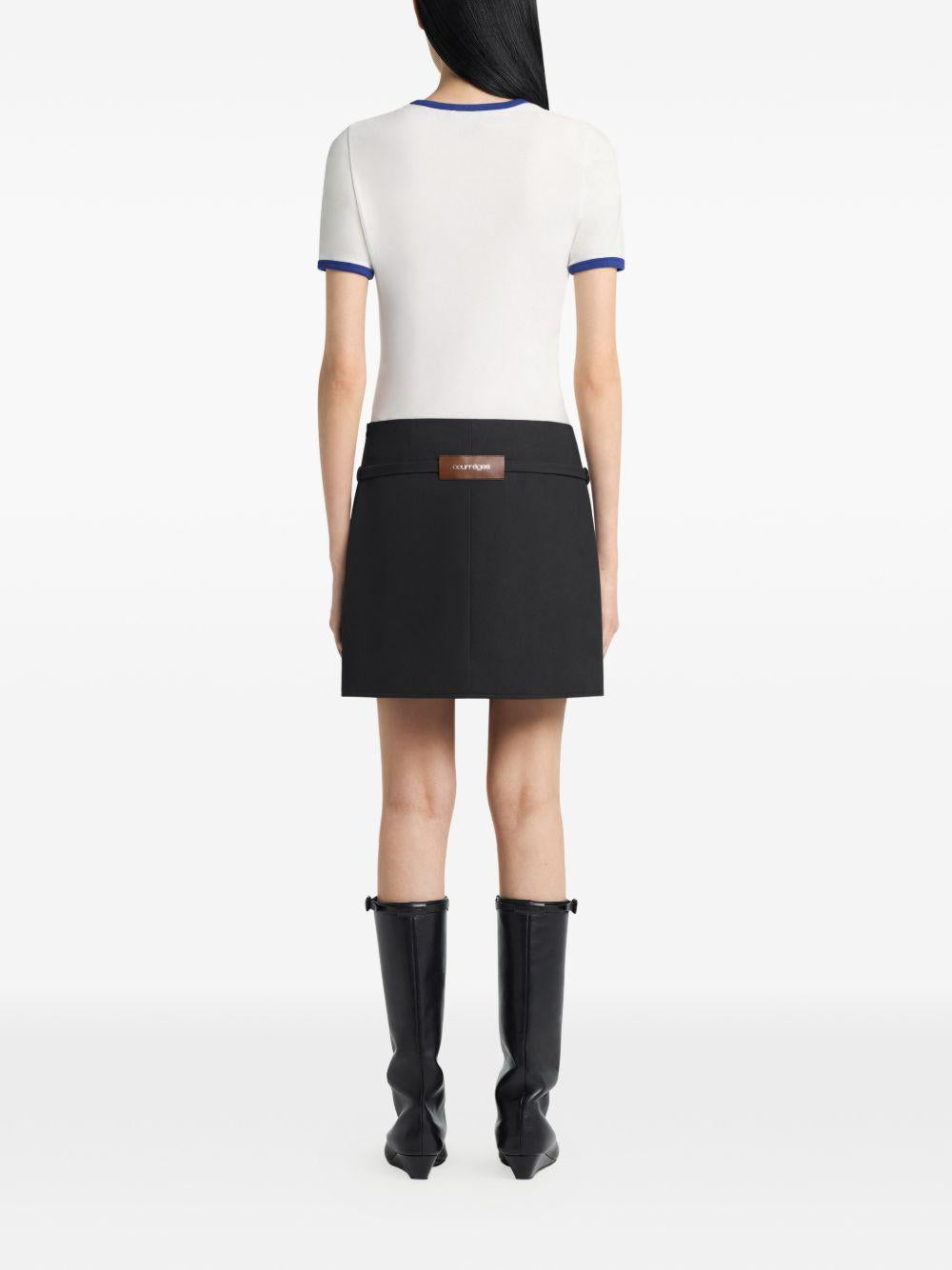 T-shirt con logo in bianco Courrèges - donna 