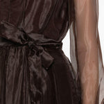 Abito midi monospalla in marrone Simkhai - donna 