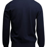 Maglione con scollo a V in blu 