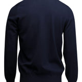 Maglione con scollo a V in blu 