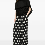 Pantaloni a pois in nero Junya watanabe - donna 